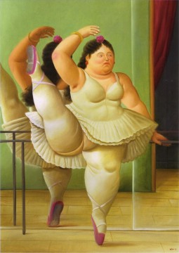 350 人の有名アーティストによるアート作品 Painting - バーのダンサー フェルナンド・ボテロ